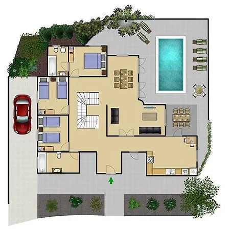 In Puerto Del Carmen Sleeps 10 With Pool Air Con And Wifi Puerto del Carmen (Lanzarote)